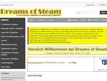 Tablet Screenshot of dreams-of-steam.de